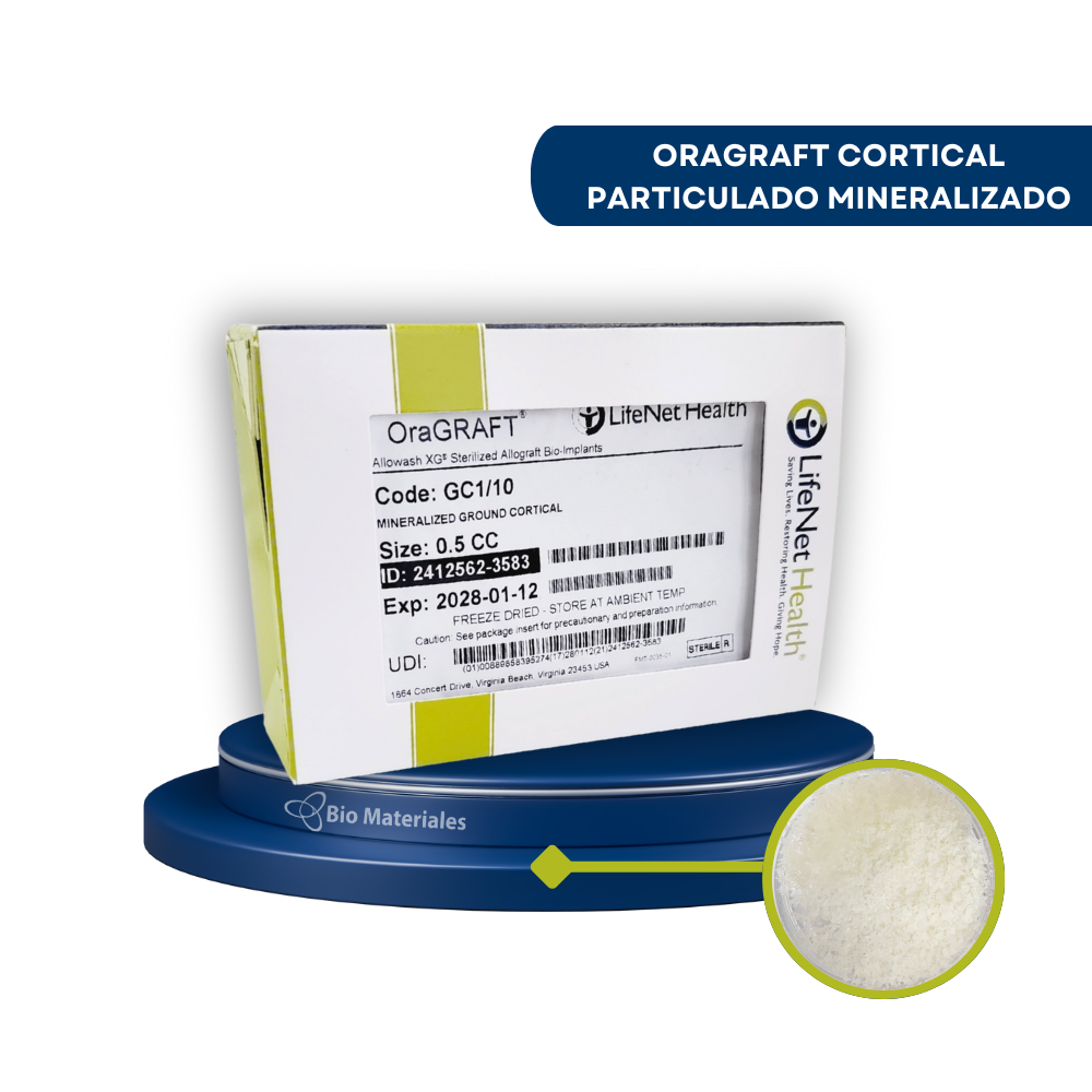 OraGRAFT Cortical Particulado Mineralizado