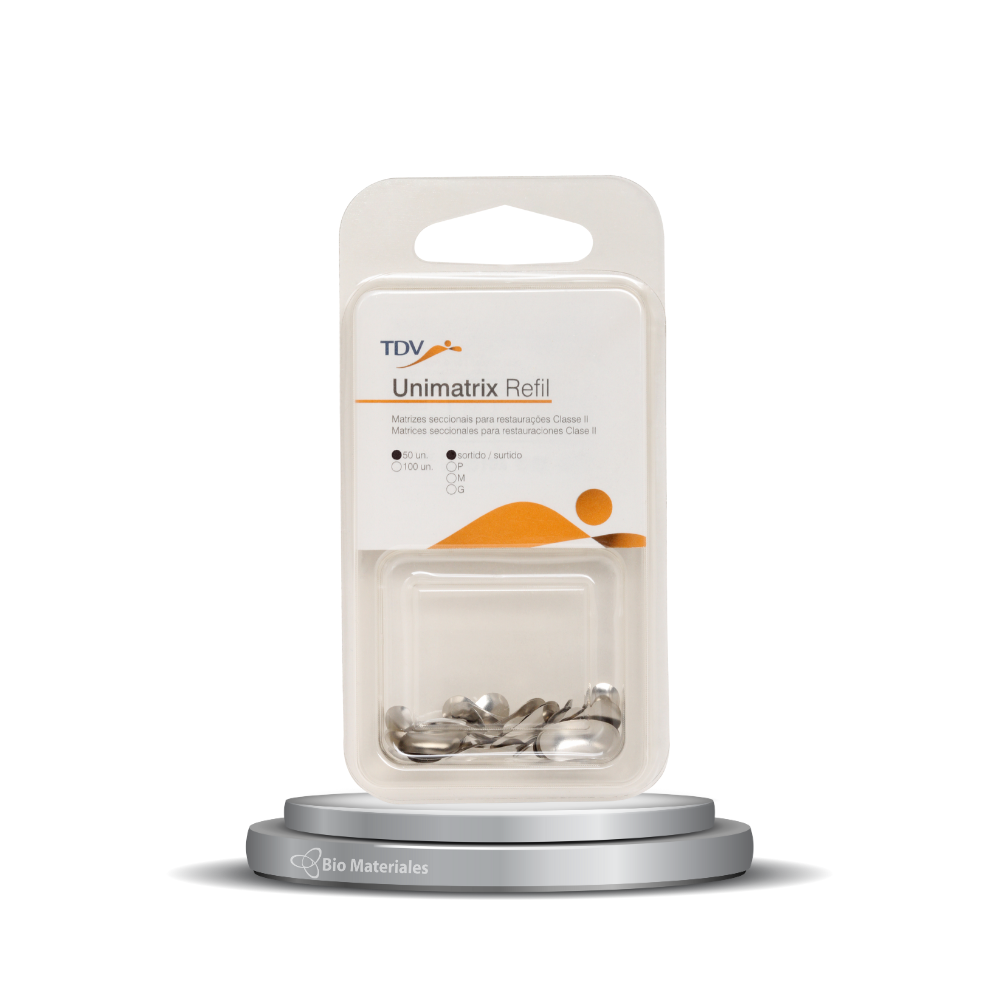 Sistema de matrices seccionales para restauraciones Clase II